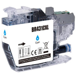 Compatible Brother LC431XLC Cyan Ink Cartridge compatible 