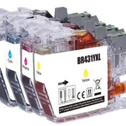 Compatible Brother LC431XL Value Pack Ink Cartridge compatible 