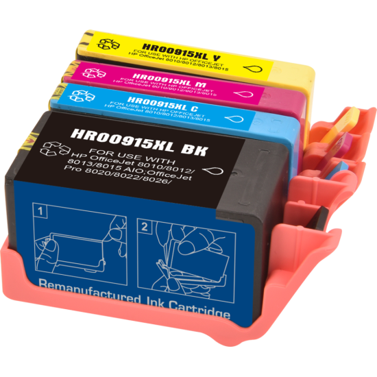 Compatible 915XL Ink Cartridge compatible value pack BK+C+M+Y