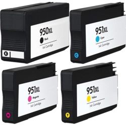Compatbile HP950XL Compatible HP 950 XL 951XL 951 Black / Cyan / Magenta / Yellow Ink Cartridge compatible