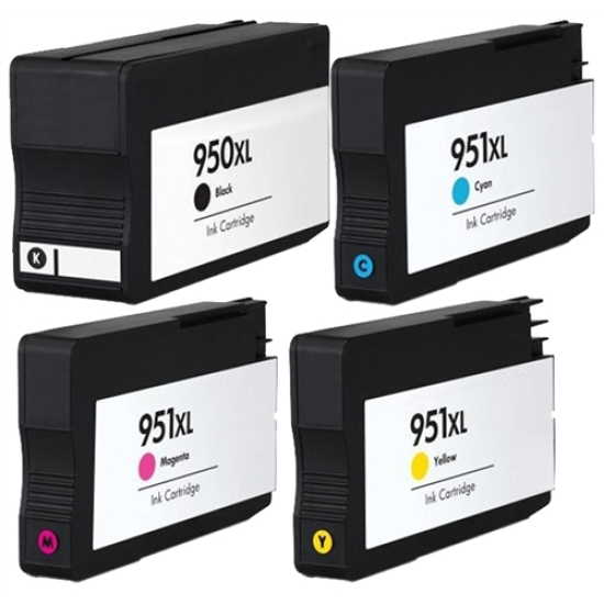 Compatbile HP950XL Compatible HP 950 XL 951XL 951 Black / Cyan / Magenta / Yellow Ink Cartridge compatible